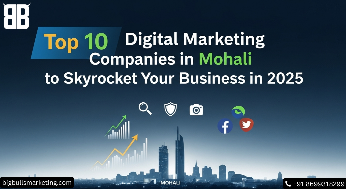 Top 10 Digital Marketing Companies in Mohali to Skyrocket Your Business in 2025 – Expert agencies for SEO, PPC, and online growth.